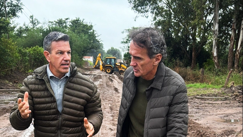 Roque Pérez: Sciaini recibió la visita de Katopodis y recorrieron obras en desarrollo