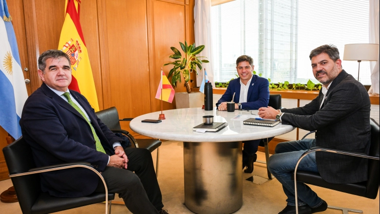 En modo candidato: Kicillof se reunió con el embajador de España y prepara una gira europea