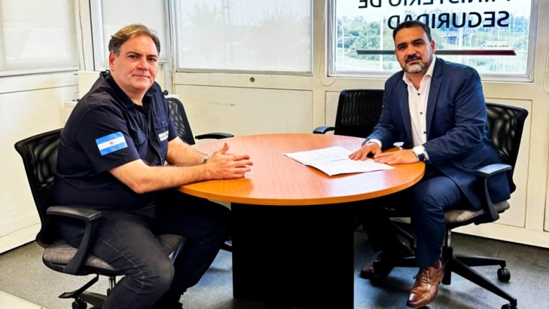 Luayza se reunión con Javier Alonso y le trasladó una serie de proyectos para mejorar la seguridad en Berazategui