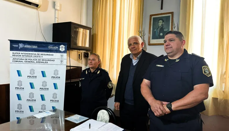 Nueva autoridad: General Arenales anunció el cambio en la jefatura de la Policía Comunal