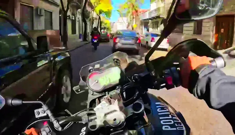 Policía de la Ciudad detuvo a motochorro tras una peligrosa persecución en Boedo