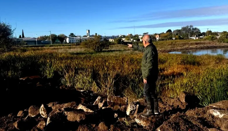 Pehuajó: Zurro supervisó el inicio de los trabajos de desagüe pluvial en Barrio Deportivo