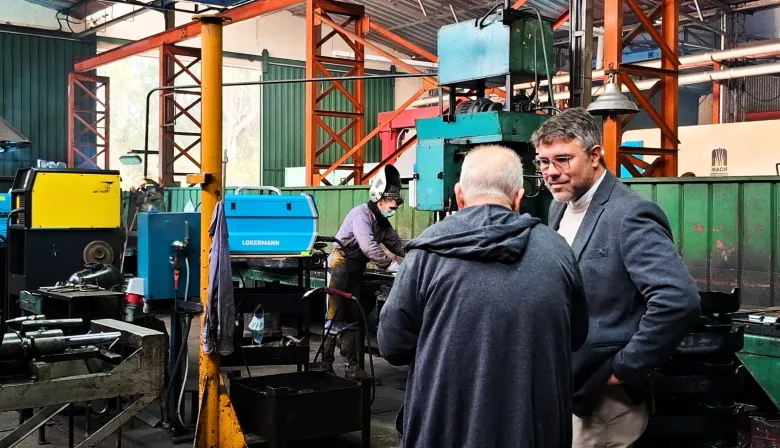 Hourcade visitó Tormecan y reforzó el proyecto del Parque Industrial de Magdalena