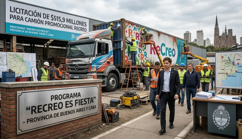 El gobierno de Kicillof licita un camión de publicidad por varios millones y generó otro frente de polémica