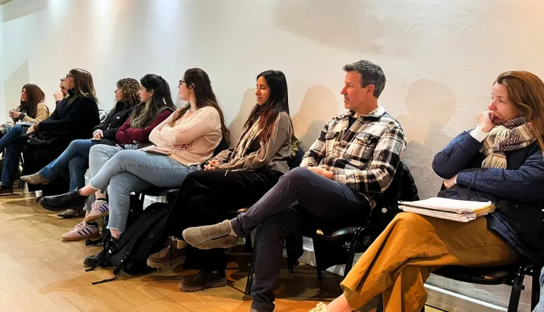 Sciaini presenció el desarrollo de la 3ª Mesa Local Intersectorial en Roque Pérez