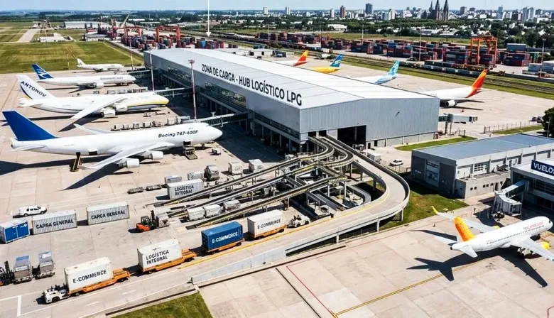 Inversión millonaria: Alak presentó un plan para convertir al Aeropuerto de La Plata en un hub logístico multimodal