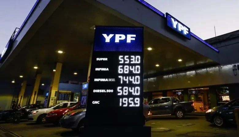 Golpe al bolsillo: YPF se sumó al aumento de combustibles