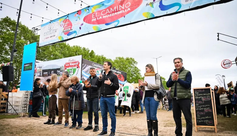 Mantegazza encabezó la celebración de una nueva edición de la Fiesta Provincial de la Mozzarella de San Vicente