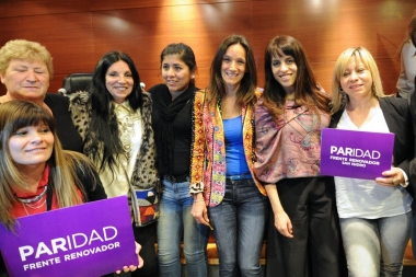 Malena Galmarini y Donda se mostraron juntas y pidieron por la Ley de Paridad de Género