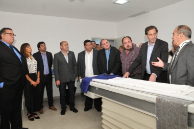 Garro participó en la segunda etapa de obras en la Clínica del Niño