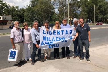 Diversos dirigentes del peronismo bonaerense fueron hasta Jujuy a visitar y respaldar a Milagro Sala