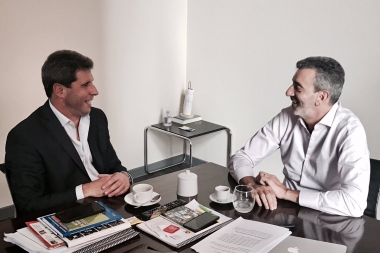 En otra aparición política, Randazzo se fue hasta San Juan y se mostró con el Gobernador