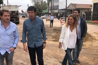 Campbell y Posse recorrieron obras que unen San Isidro con San Fernando