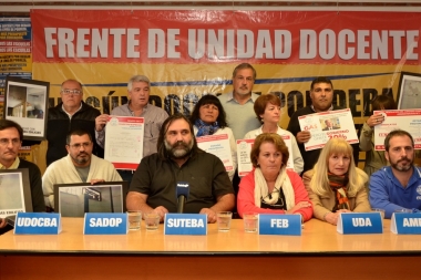 Docentes plasmaron medidas de acción: jornada de protesta para el viernes 12 de mayo