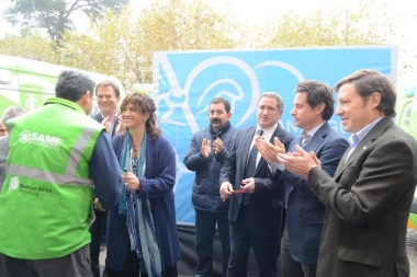 Ministra Ortíz puso en marcha el SAME en San Miguel junto al intendente Méndez
