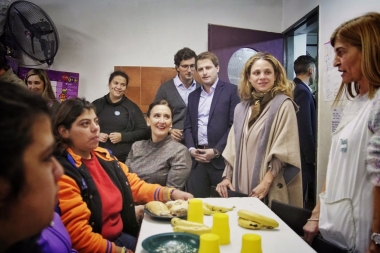 Michetti y Campbell visitaron un Centro de Formación Integral en San Fernando