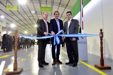 Ritondo inauguró la nueva planta de verificación vehicular que dependerá del ministerio de Seguridad