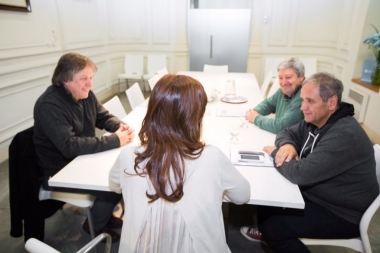 Cristina se reunió y dialogó con representantes de la Corriente Federal de Trabajadores