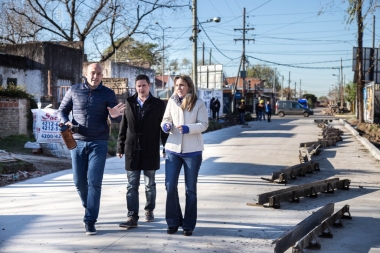 Gladys González arrancó su campaña junto a Martiniano Molina: supervisó obras en Quilmes