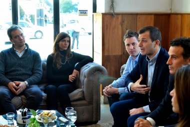 En su visita a La Plata, Bucca aseguró que están constuyendo para ser alternativa en 2019