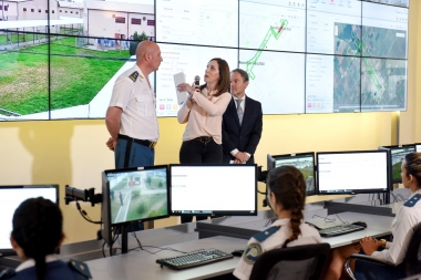 Vidal destacó que el Centro de Monitoreo brindará “más paz y más tranquilidad a los bonaerenses”