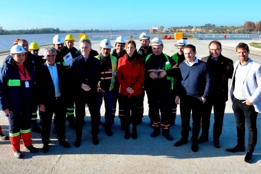 En campaña juntos: Macri y Vidal inauguraron una nueva terminal portuaria en Campana
