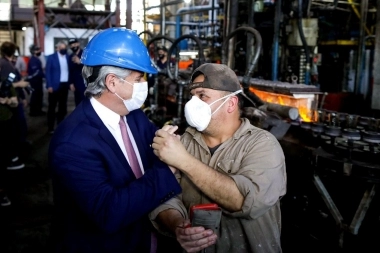 “Estamos en un proceso vertiginoso de crecimiento”, afirmó Alberto Fernández