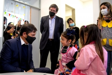 Infraestructura escolar: Kicillof y Sileoni inauguraron un jardín en Florencio Varela