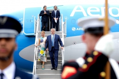 Alberto Fernández y su llegada a Estados Unidos para la Cumbre de las Américas