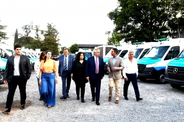 En medio de las tensiones: Alberto visitó un municipio gobernado por el Movimiento Evita