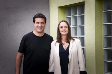 Abad estuvo en San Martín y presentó a la candidata de la UCR para intendenta