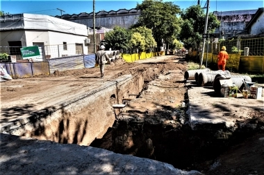 Vicente López avanzó con el Plan de Obras para prevenir inundaciones