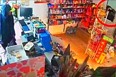 Delincuente que pretendía vaciar un kiosco recibió la peor sorpresa