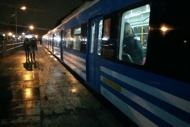 En un andén lleno de testigos arrebató un teléfono celular e intentó escapar en el tren