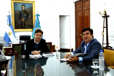 De cara al paro general, Espinoza se reunió con Kicillof para analizar la situación de La Matanza