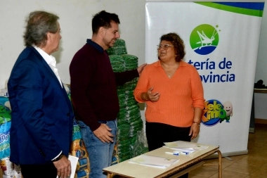La Lotería bonaerense donó una tonelada de alimentos para la ONG “Zapatillas recorriendo mi ciudad”