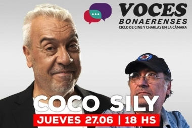 Coco Sily y Pedro Saborido en el ciclo "Voces Bonaerenses"