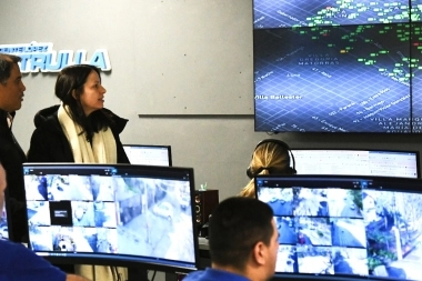 Soledad Martínez destacó que el 85% de Vicente López se encuentra videovigilado