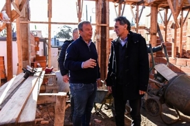 Katopodis visitó a Cascallares: supervisaron obras sanitarias y viales en Almirante Brown