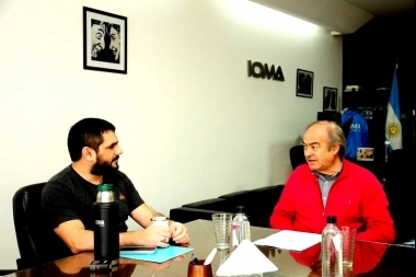 El intendente Cocconi se reunió con el presidente de Ioma en Tapalqué