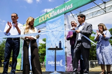 Visita a la Tercera: Kicillof encabezó la apertura de Expo Cañuelas e inauguró un jardín de infantes