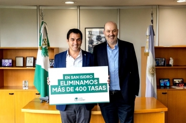 Junto a Sturzenneger, Lanús anunció que eliminará 400 tasas municipales en San Isidro