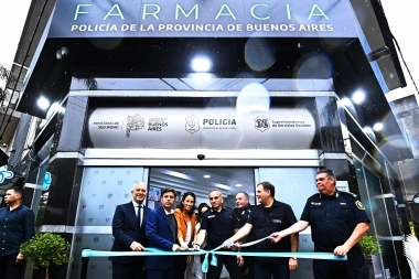En La Plata: se inauguró la primera farmacia exclusiva para la Policía bonaerense