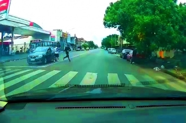 "Pirañas" que acechaban en un semáforo, asaltaron a conductor que tenía la ventanilla baja