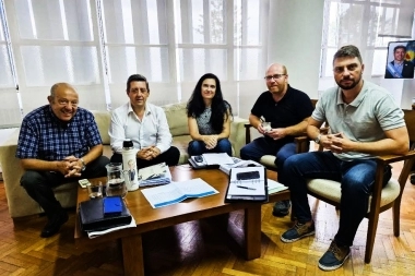 Wischnivetzky y Paredi se reunieron con Néstor Álvarez por obras en Mar Chiquita