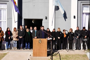 Acto y repaso de gestión: Egüen encabezó el acto por los 128 años de Norberto de la Riestra
