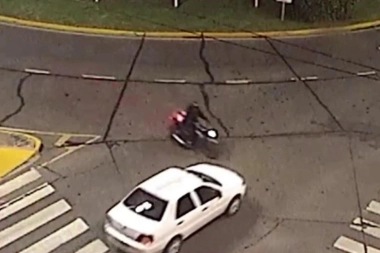 Automovilista provocó un violento choque en una rotonda de Tigre
