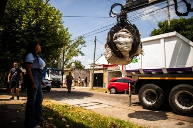Mieri supervisó el operativo del programa “recolección de residuos voluminosos” en Quilmes Oeste
