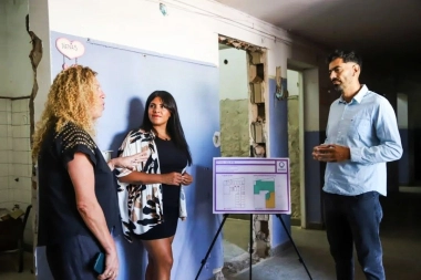 Quilmes continúa las obras en las escuelas durante las vacaciones en Bernal Oeste