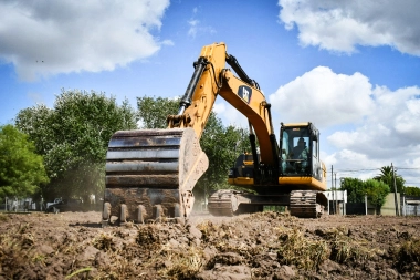 Obras públicas: Mantegazza avanza la puesta en valor del Parque Central de San Vicente